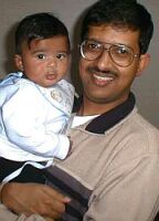 Aneek with daddy